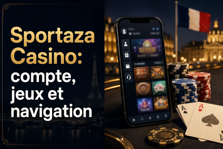 Sportaza Casino: compte, jeux et navigation
